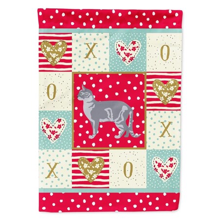 Carolines Treasures 28 x 0.01 x 40 in. Australian Mist No.2 Cat Love Canvas House Flag CK5557CHF